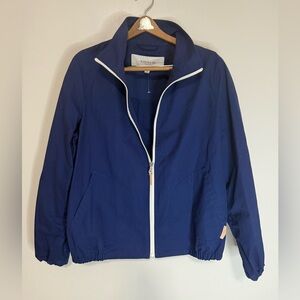 Coach Women's Navy Zip-Up bomber Jacket classic